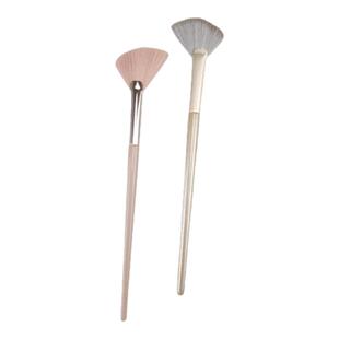 鎏金扇形高光刷眼影刷小扇子精细化妆刷斜面圆弧超柔软刷毛