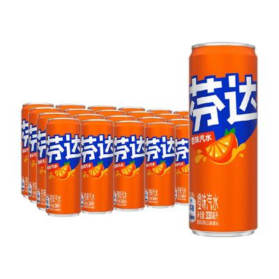 可口可乐芬达碳酸饮料330ml*24罐