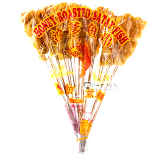 泰国零食特产如意牌沙嗲鱼片沙爹鱼串80后怀旧儿时零食品70g22串