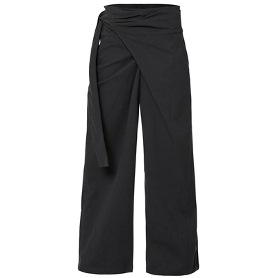 韩国代购中高腰直筒裤休闲阔腿裤