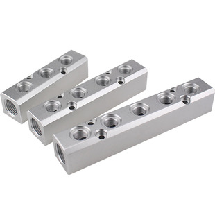 分气排不锈钢304气源分配器气管接头分流多路分气块汇流分水铝条