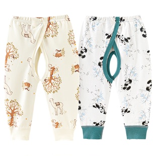 婴儿裤子春秋季纯棉打底内穿男宝宝开裆裤1一2岁婴幼儿童长裤秋裤