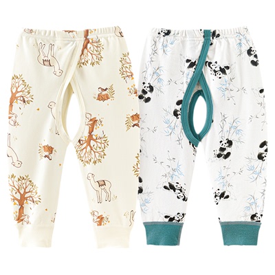 婴儿裤子春秋季纯棉打底内穿男宝宝开裆裤1一2岁婴幼儿童长裤秋裤