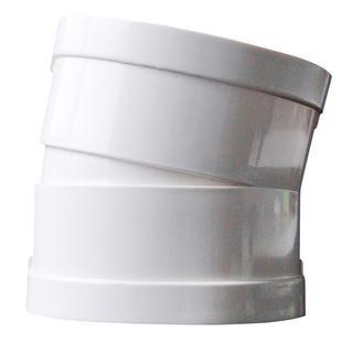 PVC微偏弯头 偏置小角度75 110排水管配件11.25 15 22.5 30度接头