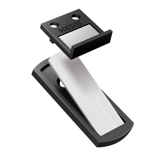 卫生间极窄玻璃门门吸免打孔新款地吸门阻器防撞强磁不锈钢门挡器