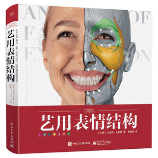 艺用表情结构 精装版全彩理解人体形态 贵哥翻译官方正版人体面部表情结构教学 骨骼肌肉造型解剖学基础教程动漫素描入门教材书籍