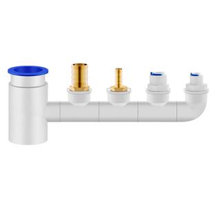 厨房下水管三通防臭配件前置过滤器洗菜盆净水器排水管水槽接口