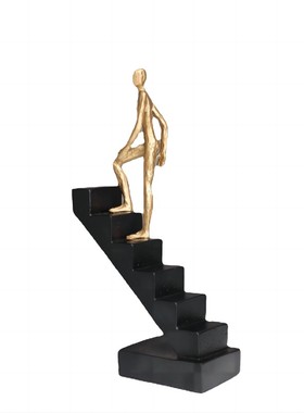 轻奢客厅攀登者艺术摆件装饰品