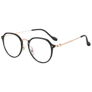 素颜神器冷茶色眼镜近视女框可配度数轻眼镜框镜架网上配眼镜M201