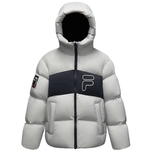 【钻石绒】FILA斐乐儿童羽绒服2025年冬季外套男童中大童面包服