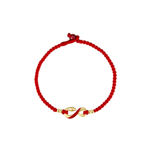 ZEGL真柳设计师本命年红手绳925银手链女秋冬蛇年红玛瑙编织绳