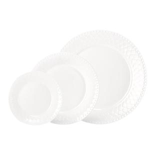 玛戈隆特枫丹白露釉下浮雕骨瓷家用餐具汤盘平盘釉下彩汤面碗