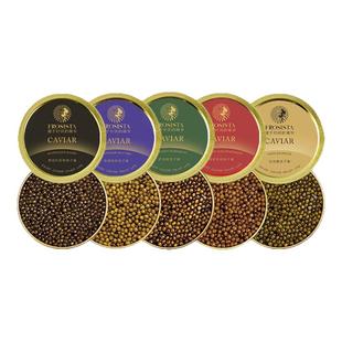芙思塔鱼子酱5种鲟鱼子酱营养丰富四川雅安鱼籽酱开盖即食6g*5罐