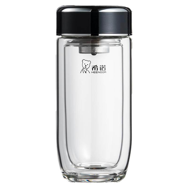希诺双层隔热纳米银抗菌玻璃杯