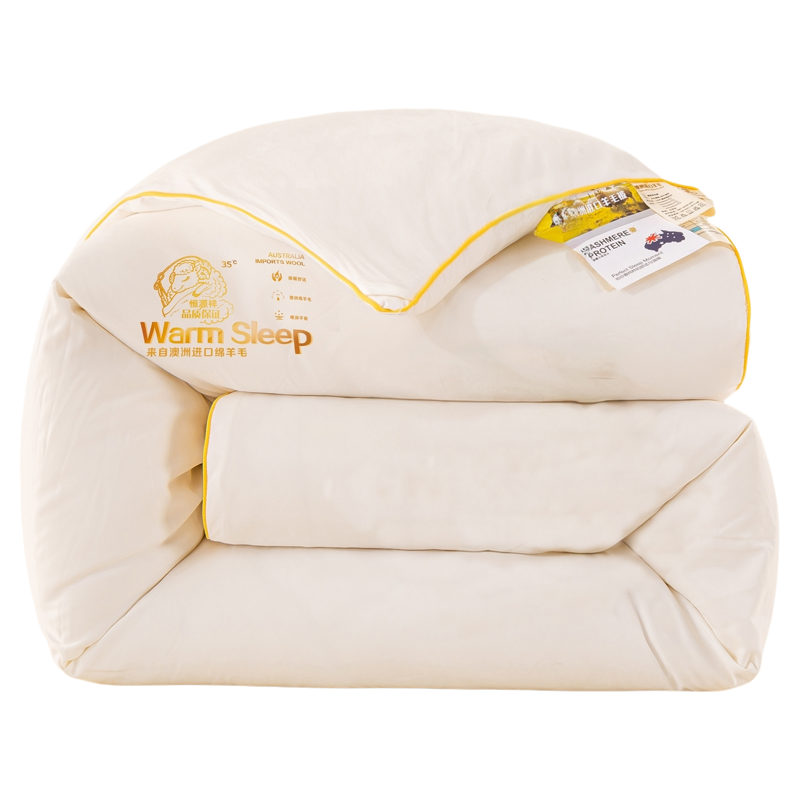 恒源祥羊毛被100%澳洲纯羊毛被子冬被加厚保暖宿舍单双人春秋被芯