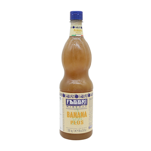 法布芮加号香蕉糖浆1L Fabbri气泡水浓缩果汁饮料
