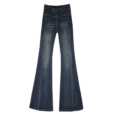 复古微喇牛仔裤女2025春秋新款