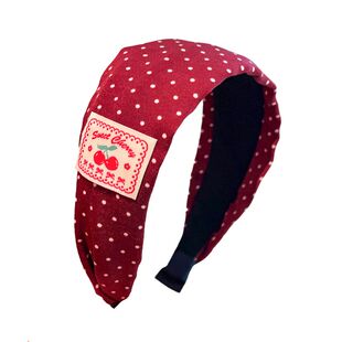 儿童红色发箍宽边女童过新年洋气发卡女款不勒头防滑头箍发饰