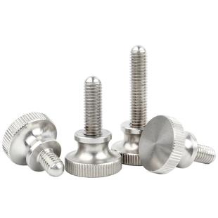 304不锈钢高头滚花手拧螺丝钉手柄螺栓弹弓手紧手扭螺钉M3M4M5M6