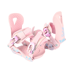 儿童单板滑雪板固定器全能全地域传统绑带滑雪装备单板固定器儿童