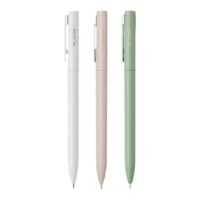 纽赛臻顺滑侧按动中性笔学生用