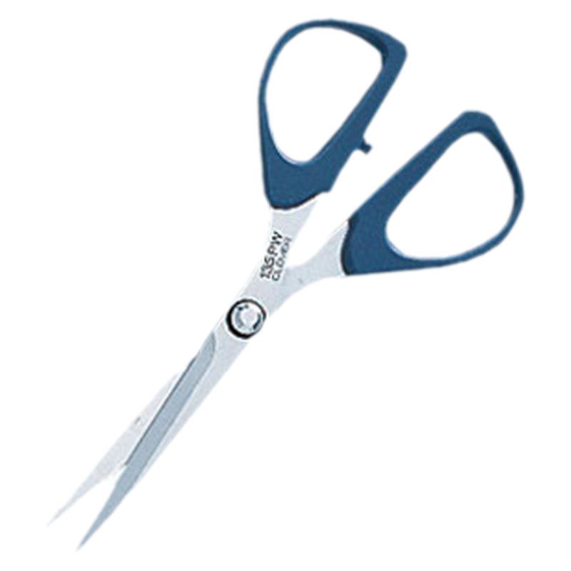 日本进口 CLOVER可乐工具 防滑细牙小剪刀 13.5cm 36-657