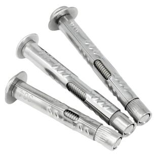 304不锈钢大扁内膨胀螺丝十字内置膨胀螺栓管加长爆炸螺丝M6M8M10