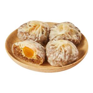 良芯匠人整颗咸蛋黄芝士糯米薄皮烧麦烧卖早餐半成品速食4只/袋
