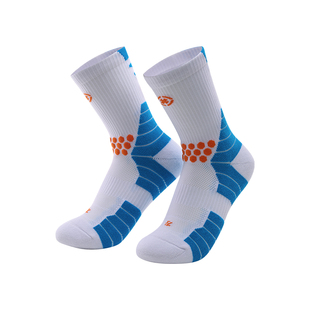 准者儿童袜实战级闪能篮球袜毛巾底防滑莱卡抗菌男女童长筒运动袜