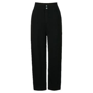JAN AN NO 简爱诺通勤纯色100%绵羊毛直筒休闲裤女士春JA080621DK