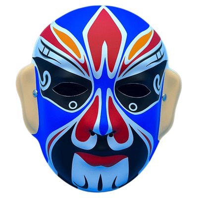 京剧脸谱面具儿童可戴戏曲说唱