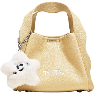 新年礼物TOUTOU闪闪菜篮子包百搭休闲水桶包手提包单肩包斜挎包女