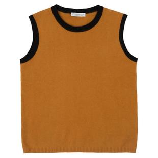 7AM10PM 浣熊马甲女新款2023春装圆领针织衫背心套头坎肩外搭毛衣