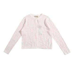 IVY HOUSE常春藤儿童装女童外套春季新款 甜美香风花式彩旗纱开衫