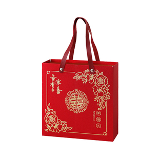 结婚伴手礼盒子空盒婚礼婚宴回礼送宾客包装礼盒袋子礼品袋手提袋