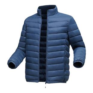 棉袄男2025新款中青年羽绒棉衣加厚爸爸冬装外套轻薄羽绒棉服立领