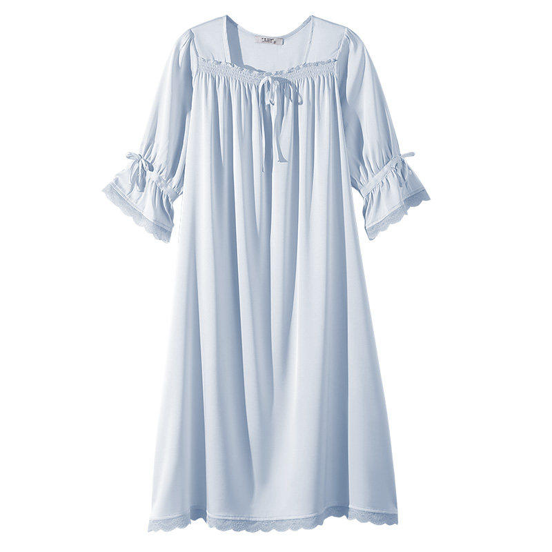 真丝睡裙宫廷风丝绸家居服