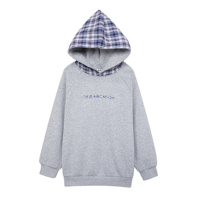 左西童装男童加绒连帽卫衣