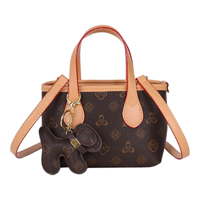 手拎斜挎女包水桶包百搭复古印花时尚小包迷你菜篮子包2025新款潮