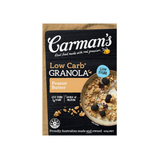 【新品】carman's康澳麦高纤低糖格兰诺拉花生澳洲进口即食燕麦片