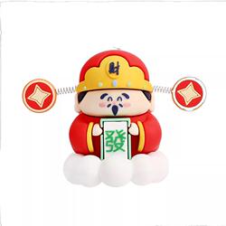 摇头财神爷汽车摆件小可爱新款车载卡通招财车内中控台装饰品手办