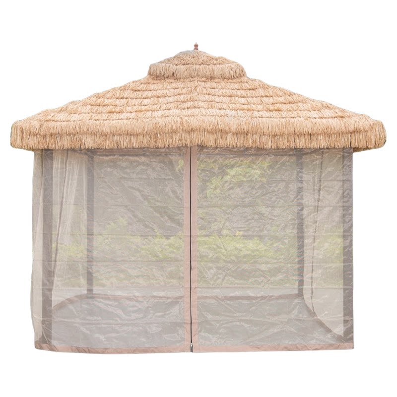 仿真茅草屋庭院四角遮阳凉亭
