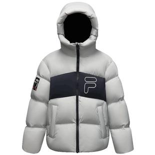 FILA KIDS斐乐童装男大童羽绒服2025冬新款儿童保暖宽松连帽外套