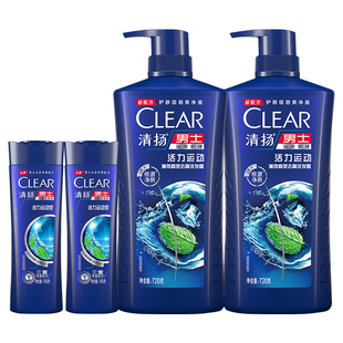 清扬洗发水男士女士洗头膏樱花去屑蓬松清爽控油家庭补充装洗发露