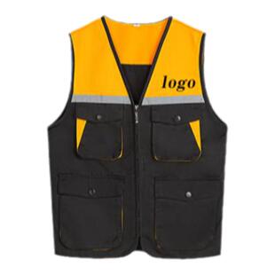 护林员工作服反光马甲定制志愿者多口袋劳保装修活动背心印字logo