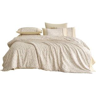 孟家纺60支纯棉印花四件套碎花全棉A类床单床笠学生宿舍床品套件