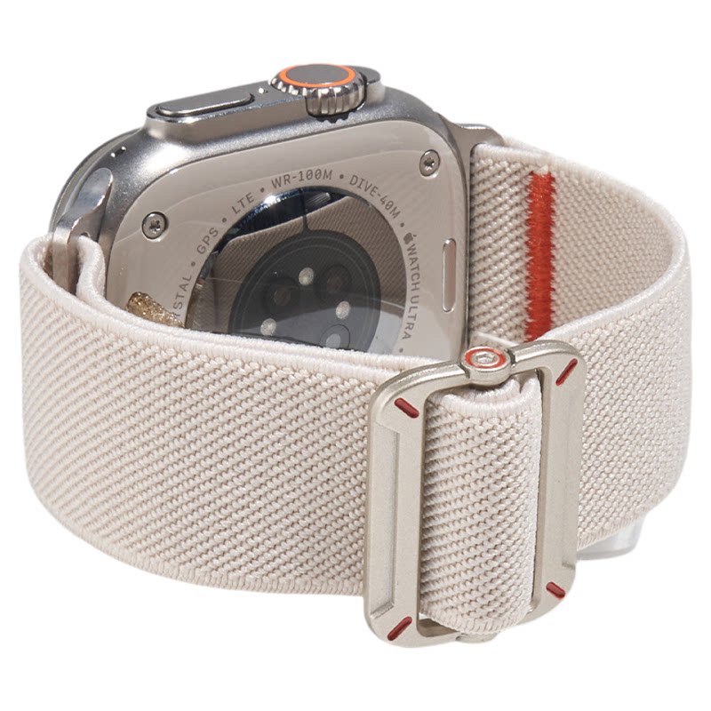 匠戴编织工装尼龙适用苹果S11手表S10新款applewatch9表带舒适iWatchUltra3/2透气8高级7男款SE3运动智能腕带