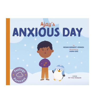 【预售】【情绪晴雨表】阿贾耶焦虑的一天 【Feelings Forecast】Ajay's Anxious Day 餐饮大王 快乐蜂 英文儿童故事绘本进口童书