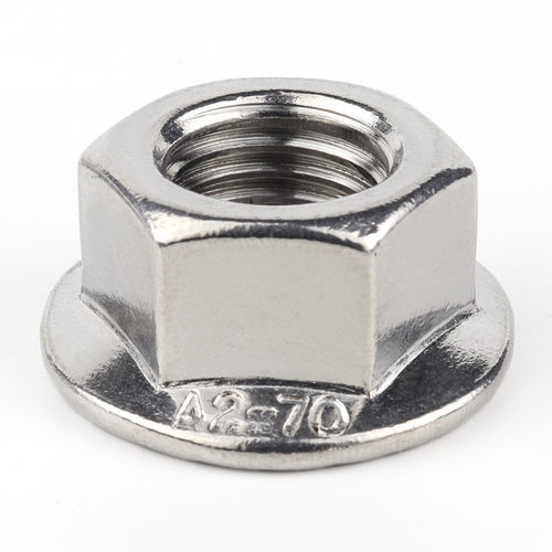 304/201/316不锈钢法兰螺母六角带垫防松防滑螺丝帽M3M4M5M6M8M10