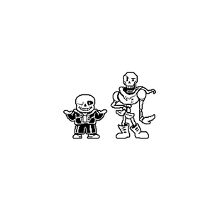 TLP镂空车贴 Undertale传说之下杉斯Sans帕派瑞斯Papyrus骷髅贴纸